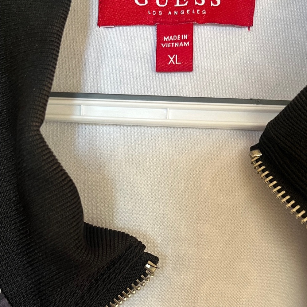 GUESS Monochrome Logo Print Jacket - Picture 2 of 5